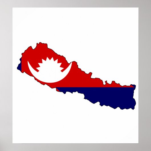 Nepal — vlag — volledige grootte poster (Voorkant)