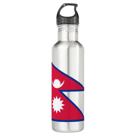 Nepal vlag waterfles  (Voorkant)
