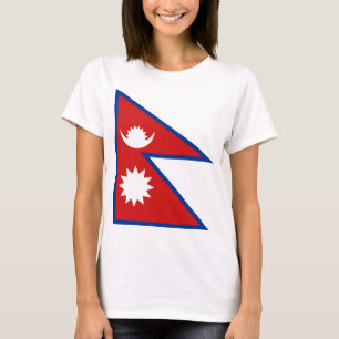 Nepal vlag x kaart T-shirt