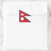Nepal-vlaggen Vierkante Sticker (Tas)