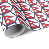 Nepal — Vlaggenhuiskafel Cadeaupapier (Rol Hoek)