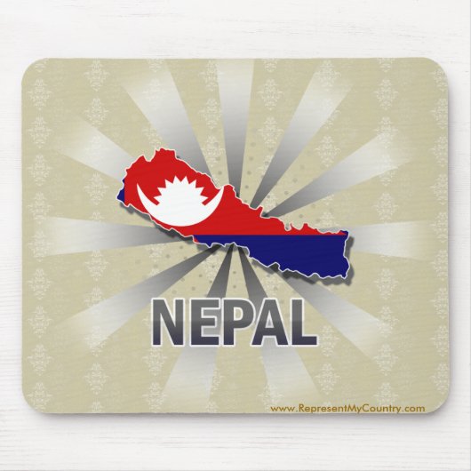 Nepal — Vlaggenkaart 2.0 Muismat (Voorkant)