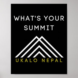 Nepal Wandel Klim Kleding Poster