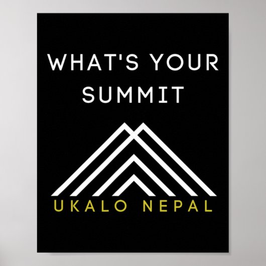 Nepal Wandel Klim Kleding  Poster (Voorkant)