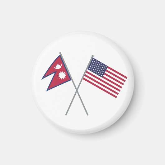 Nepalees-Amerikaan Magneet (Voorkant)
