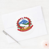 Nepalees embleem, Nepal Ronde Sticker (Envelop)