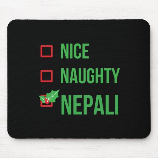 Nepalees Grappig Nepal Pajama Kerstcadeau Muismat (Voorkant)