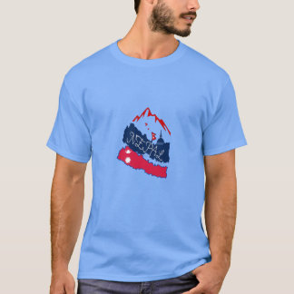 Nepalese bergvlag t-shirt