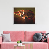Nepalese danseres canvas afdruk (Insitu (Woonkamer))