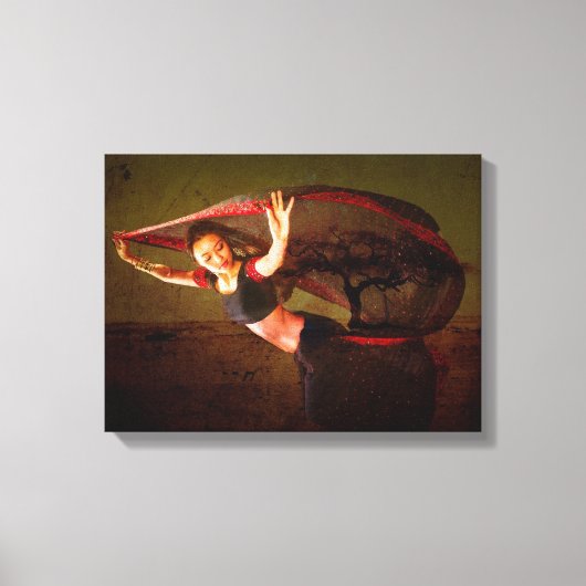 Nepalese danseres canvas afdruk (Voorkant)
