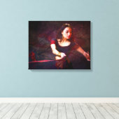 Nepalese danseres canvas afdruk (Insitu (Houten vloer))