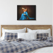 Nepalese danseres canvas afdruk (Insitu (Slaapkamer))