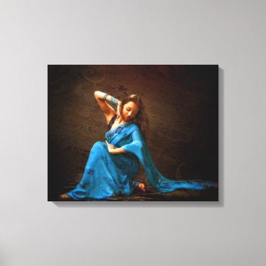 Nepalese danseres canvas afdruk (Voorkant)