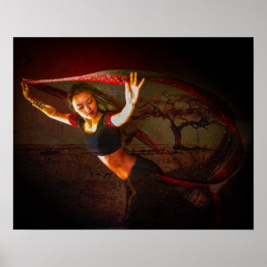 Nepalese danseres poster (Voorkant)