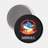Nepalese Emblem Magneet (Voorkant / Achterkant)