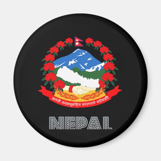Nepalese Emblem Magneet (Voorkant)