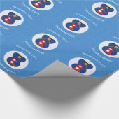 Nepalese engel Chanoeka vlag gepersonaliseerd Cadeaupapier (Hoek)