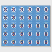 Nepalese Engel Hanukkah Vlag Persoonlijk Cadeaupapier (Vlak)