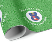 Nepalese engel kerst vlag gepersonaliseerd cadeaupapier (Rol Hoek)
