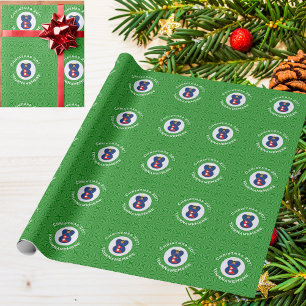Nepalese engel kerst vlag gepersonaliseerd cadeaupapier