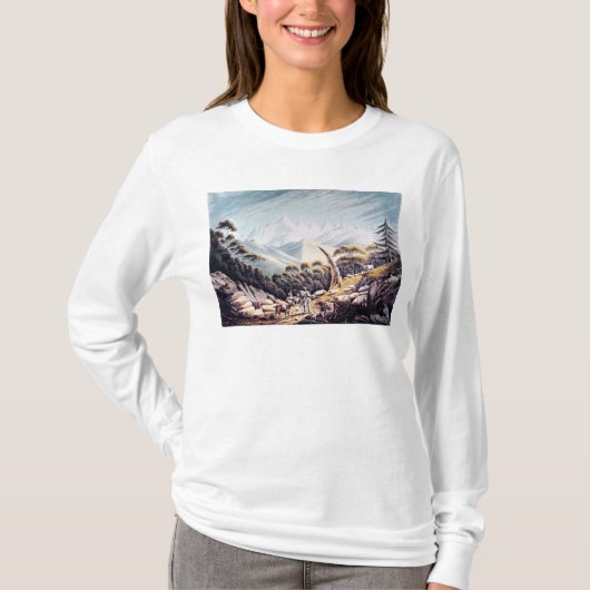 Nepalese Herdsmen in de Himalaya, 1826 T-shirt (Voorkant)