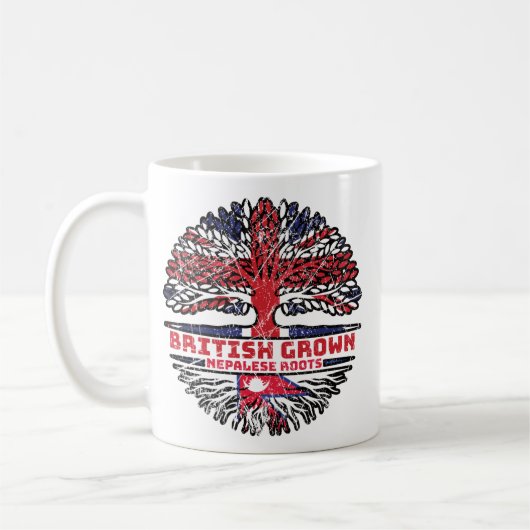Nepalese Nepal UK - Britse boom Koffiemok (Links)
