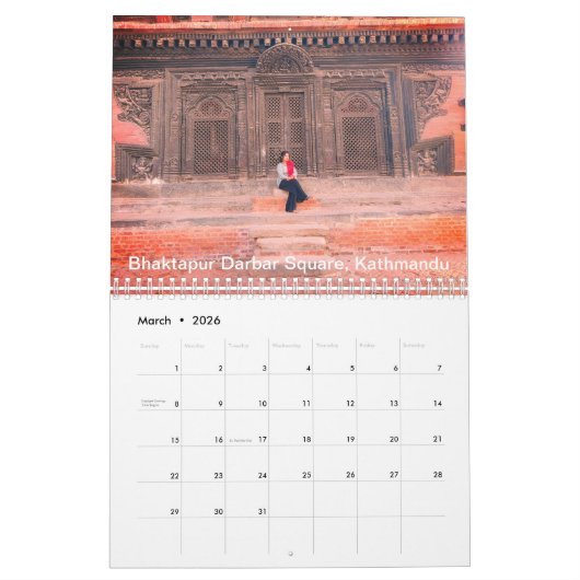 Nepalese rondleiding kalender (Mar 2026)