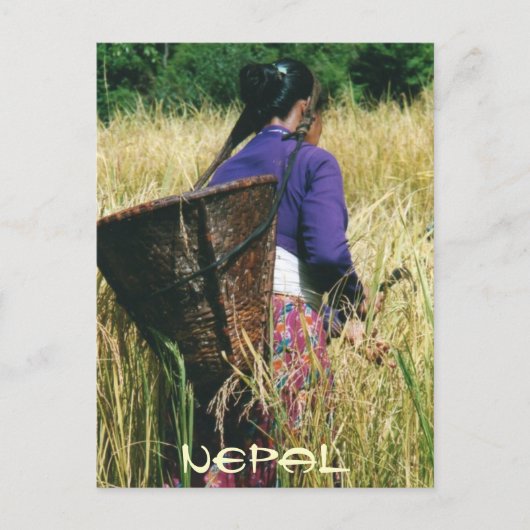Nepalese vetkaart briefkaart (Voorkant)