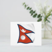 Nepalese Vlag Ansichtkaart Briefkaart (Staand voorkant)