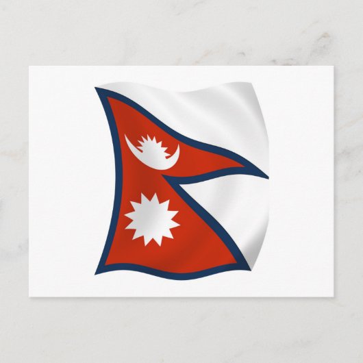 Nepalese Vlag Ansichtkaart Briefkaart (Voorkant)
