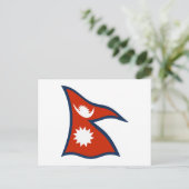 Nepalese Vlag Ansichtkaart Briefkaart (Staand voorkant)