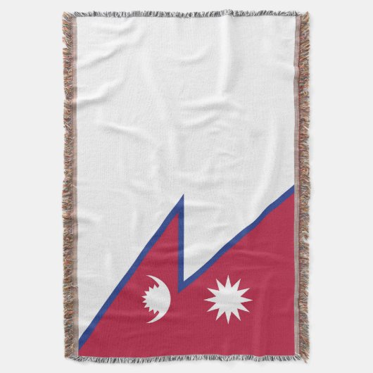 Nepalese vlag deken (Voorkant Verticaal)