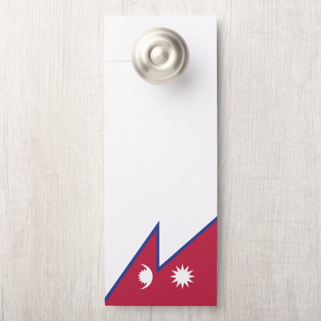 Nepalese vlag deurhanger (Op knop)