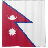 Nepalese vlag douchegordijn (Voorkant)