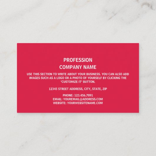 Nepalese vlag & embleem, vlag van Nepal Visitekaartje (Achterkant)