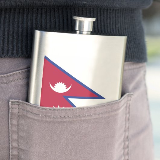 Nepalese vlag flacon (Voorbeeld)