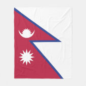 Nepalese vlag fleece deken (Voorkant)