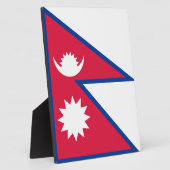 Nepalese vlag fotoplaat (Zijkant)