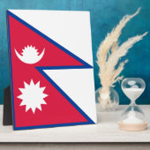 Nepalese vlag fotoplaat (Zijkant)
