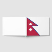 Nepalese vlag gastenboek (Volledig)