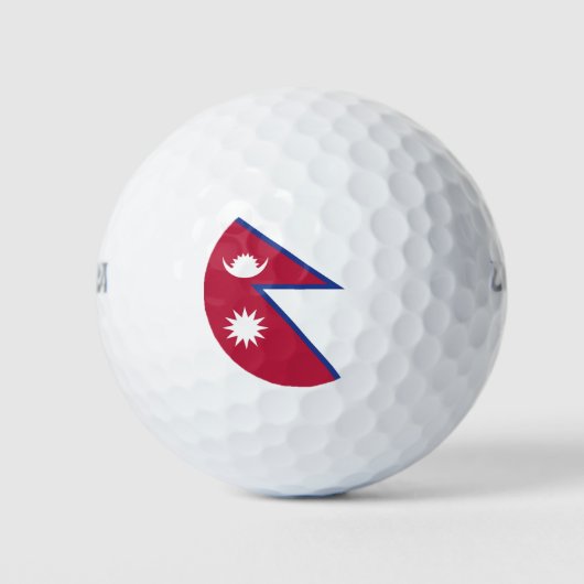 Nepalese vlag golfballen (Voorkant)