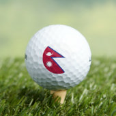 Nepalese vlag golfballen (Insitu Shirt)