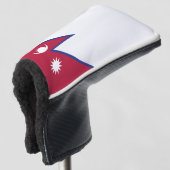 Nepalese vlag golfheadcover (3/4 voorkant)