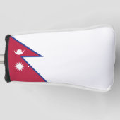Nepalese vlag golfheadcover (Voorkant)