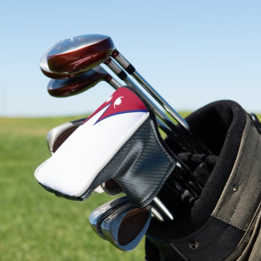 Nepalese vlag golfheadcover (Insitu)