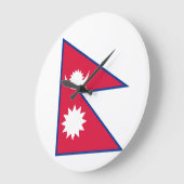 Nepalese vlag grote klok (Hoek)
