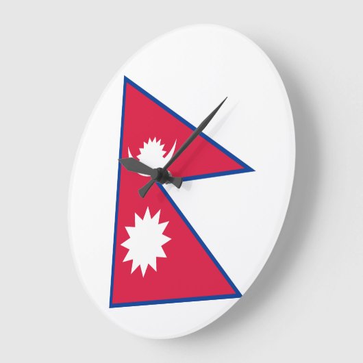 Nepalese vlag grote klok (Hoek)