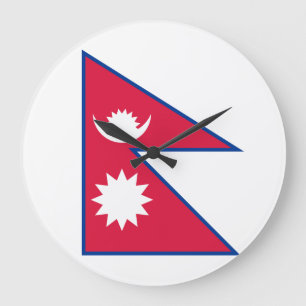 Nepalese vlag grote klok