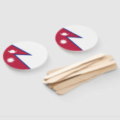 Nepalese vlag handwaaier (Niet-gemonteerd)