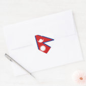 Nepalese Vlag Hart Sticker (Envelop)
